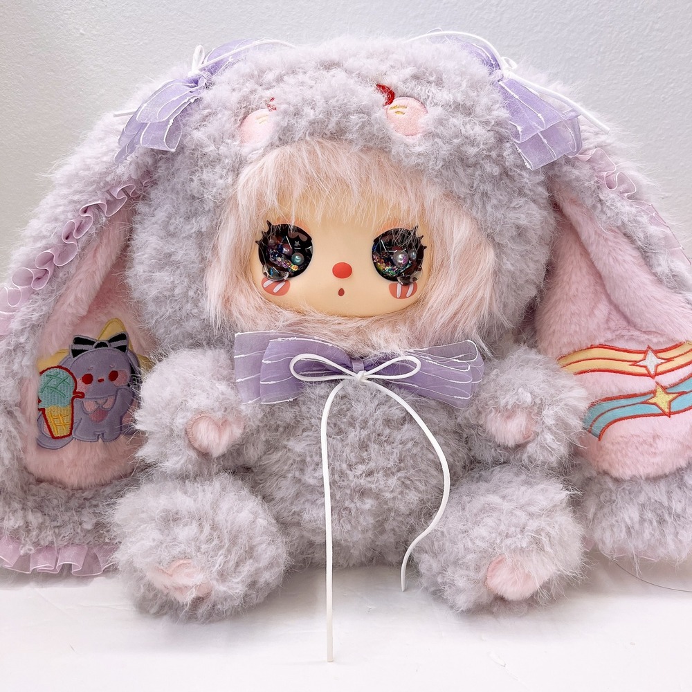 Liila 600% V3 Masquerade Party "Pearl Glitter Eyes"Pastel Purple Plush Blind Box
